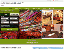 Tablet Screenshot of hotelmancocapaccuzco.com